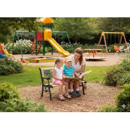 Vzorată bancă pentru copii în grădină 82 x 39 x 50 cm