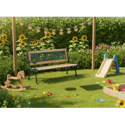 Vzorată bancă pentru copii în grădină 82 x 39 x 50 cm