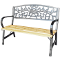 Bancă ieftină pentru grădină, cu dimensiunile 120x56x89 cm.