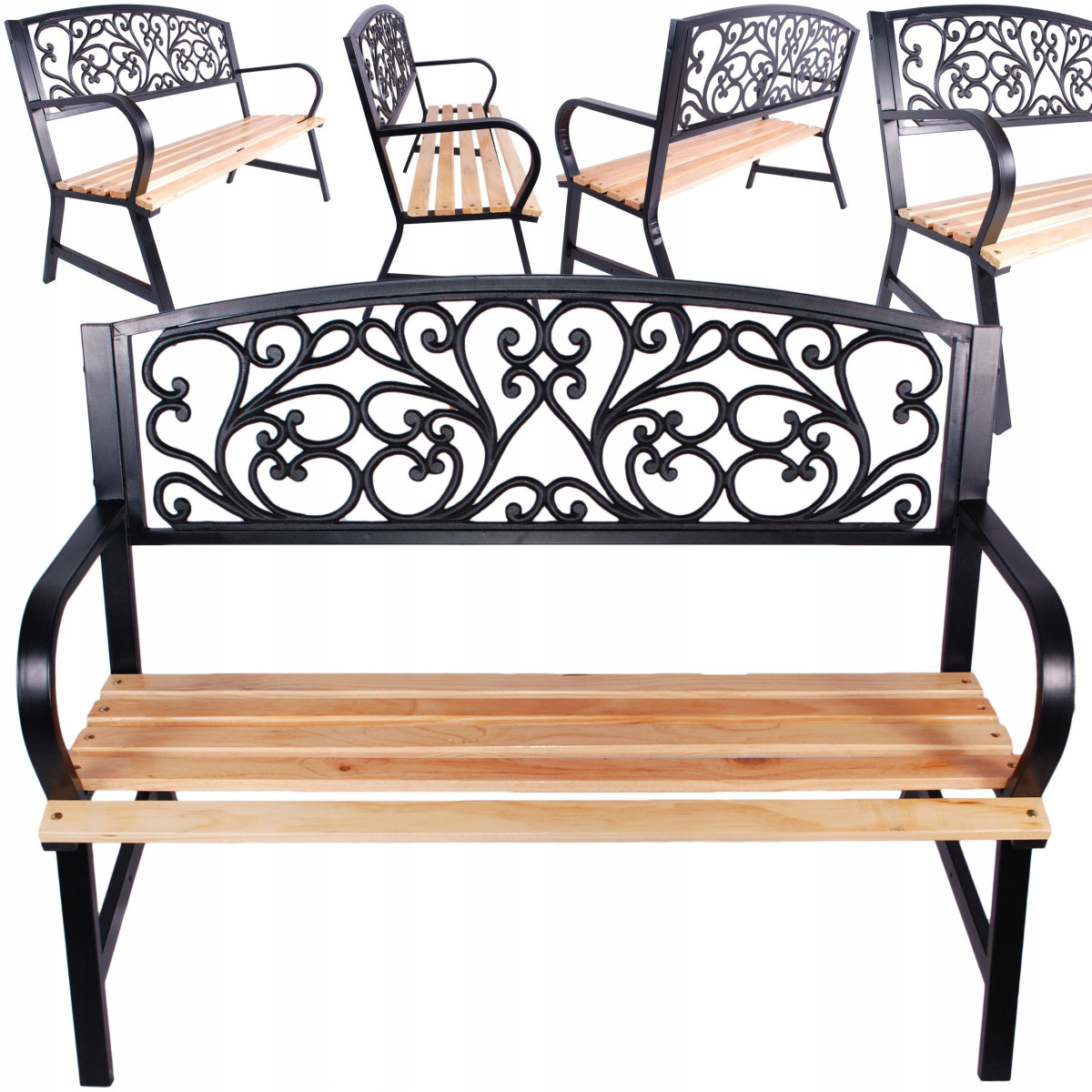 Bancă elegantă pentru grădină 120x56x87 cm