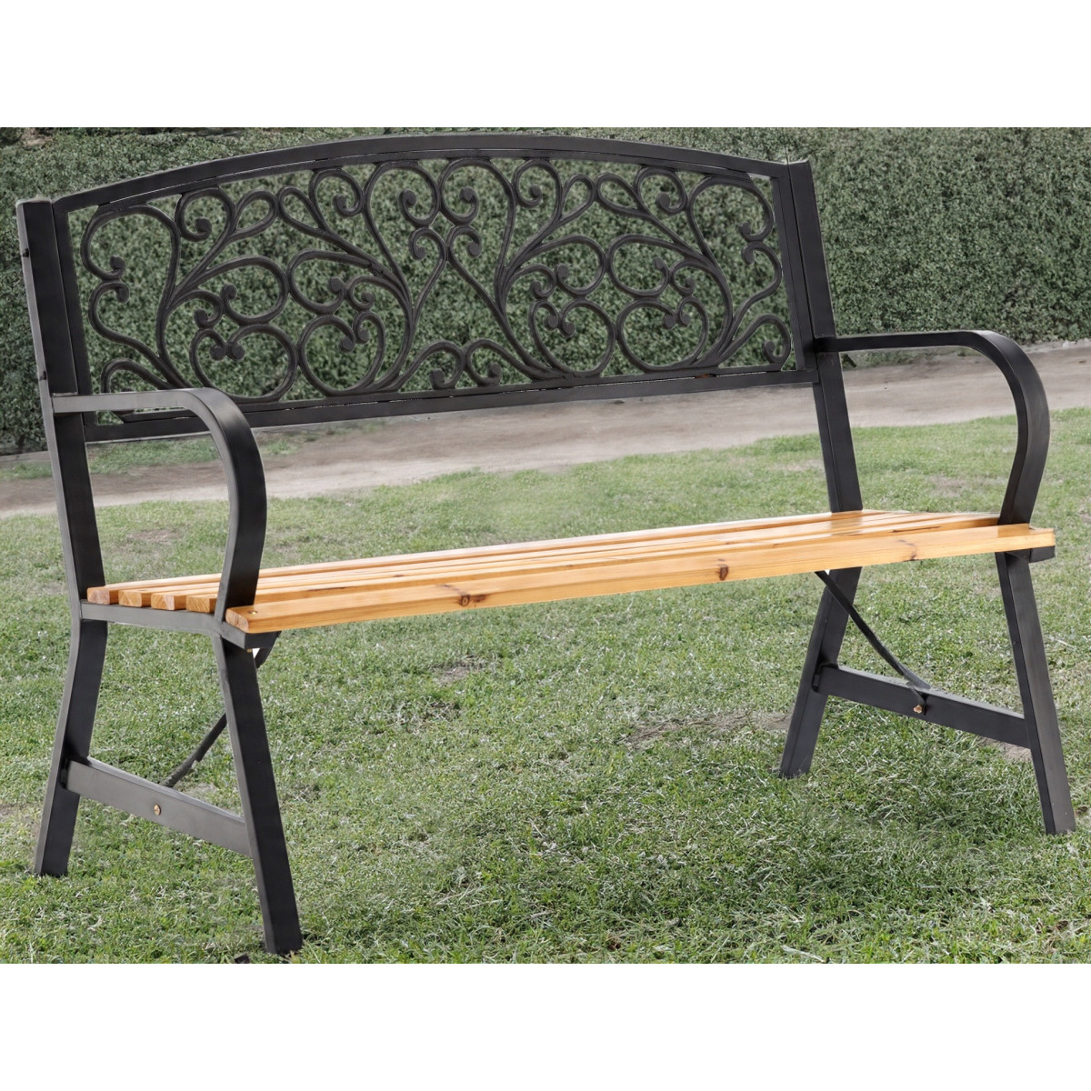 Bancă de grădină cu model 120 x 56 x 85 cm