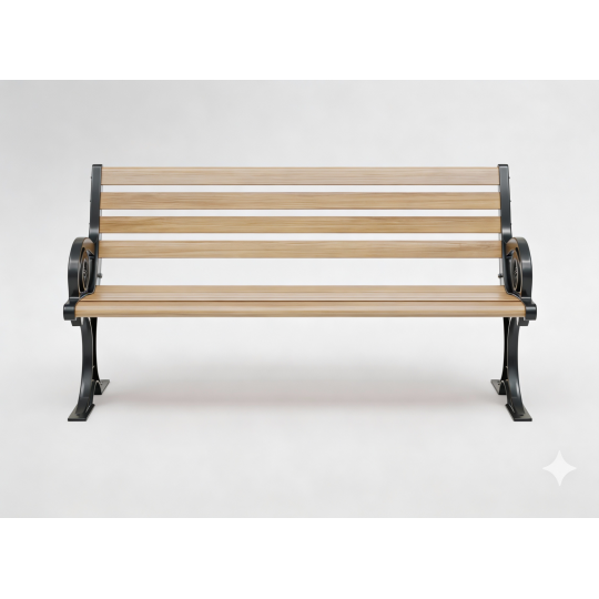 Bancă de grădină modernă din aluminiu 150 x 58 x 74 CM