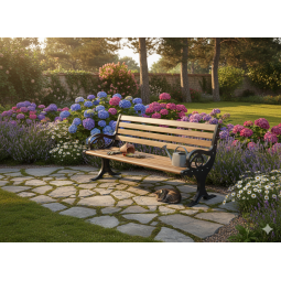 Bancă de grădină modernă din aluminiu 150 x 58 x 74 CM