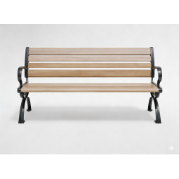 Bancă de grădină din aluminiu rezistentă de 150 cm