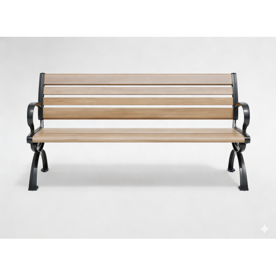 Bancă de grădină din aluminiu rezistentă de 150 cm