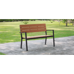 Banchete de grădină moderne de culoare maro 118 x 54 x 77 cm