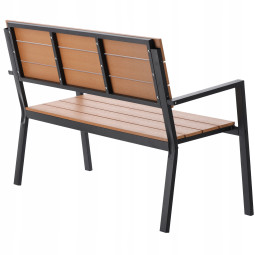 Banchete de grădină moderne de culoare maro 118 x 54 x 77 cm