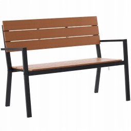 Banchete de grădină moderne de culoare maro 118 x 54 x 77 cm