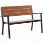 Banchete de grădină moderne de culoare maro 118 x 54 x 77 cm
