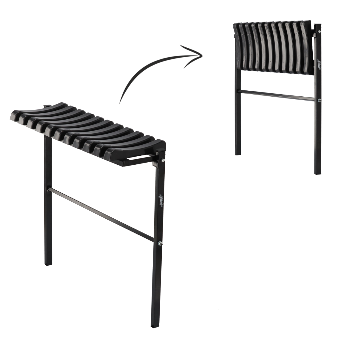 Sofa de cimitir pliabilă 68 cm