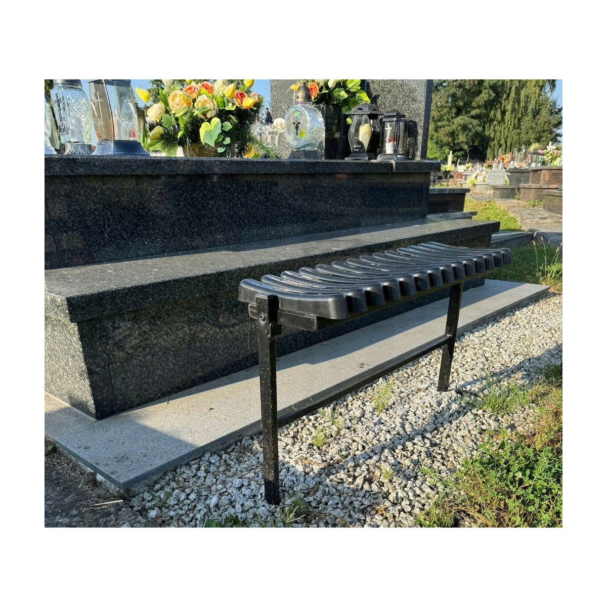 Sofa de cimitir pliabilă 68 cm