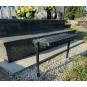 Sofa de cimitir pliabilă 68 cm