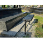 Sofa de cimitir pliabilă 68 cm