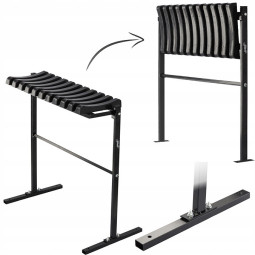 Săcel de cimitir pliabil de 68 cm, în culoare neagră.