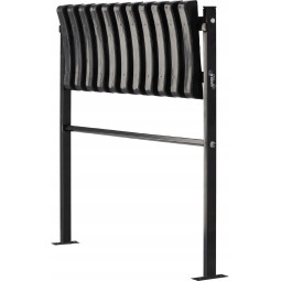 Săcel de cimitir pliabil de 68 cm, în culoare neagră.