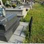 Săcel de cimitir pliabil de 68 cm, în culoare neagră.