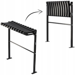 Săcel de cimitir pliabil de 68 cm, în culoare neagră.