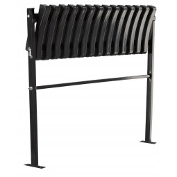 Cimitir bancă 86 cm cu urme | Pliabilă neagră