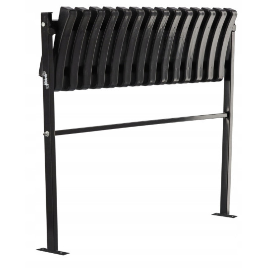 Cimitir bancă 86 cm cu urme | Pliabilă neagră