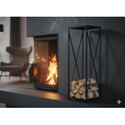 Stâlp pentru lemne pentru șemineu 34x34x111 cm