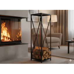 Stâlp pentru lemne pentru șemineu 34x34x111 cm