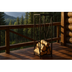 Stâlp pentru lemne pentru șemineu 34x34x111 cm