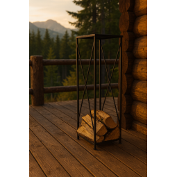 Stâlp pentru lemne pentru șemineu 34x34x111 cm