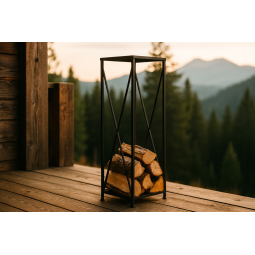 Stâlp pentru lemne pentru șemineu 34x34x111 cm