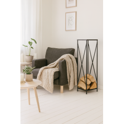 Stâlp pentru lemne pentru șemineu 34x34x111 cm