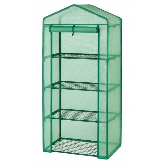 Mini grădina de răsaduri cu rafturi