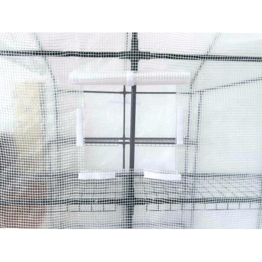 Foliovník – grădina de răsaduri 16 mm 1,4 × 1,4 × 2 m alb