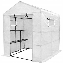 Foliovník – grădina de răsaduri 16 mm 1,4 × 1,4 × 2 m alb