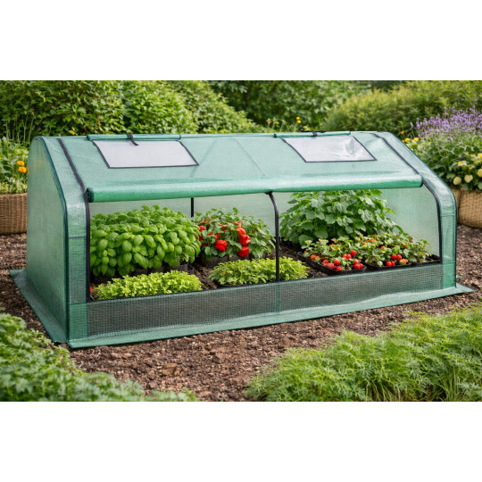 Nizor de grădină cu feronerie de ventilație 180x92x92