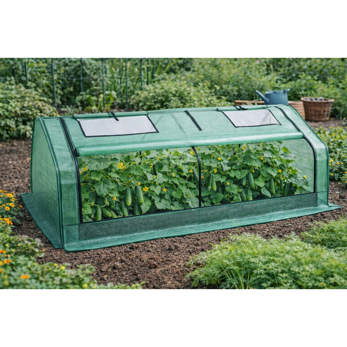 Nizor de grădină cu feronerie de ventilație 180x92x92