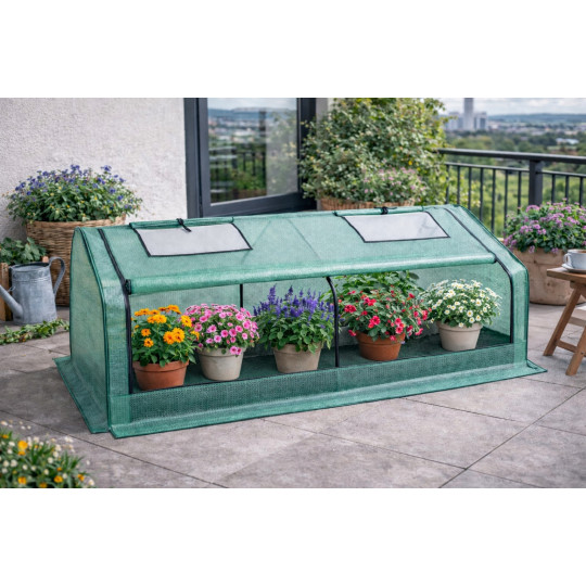 Nizor de grădină cu feronerie de ventilație 180x92x92