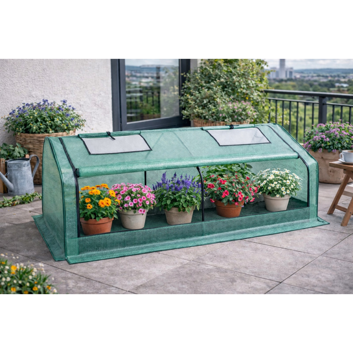 Nizor de grădină cu feronerie de ventilație 180x92x92