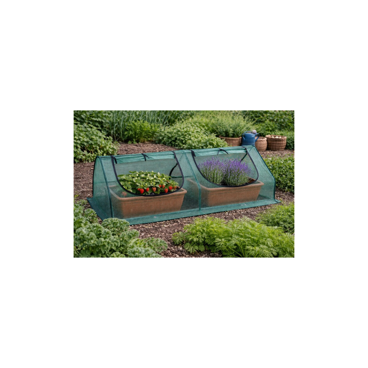 Mini seră cu orificii 120x62x60