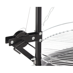 Zgârie de suspensie cu focar de 55 cm și grătar reglabil, înălțime 100 cm