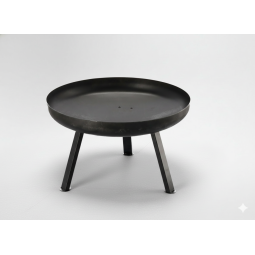 Oțel pentru grădină focar 60 × 36 cm – oțel de 2 mm, picioare detașabile