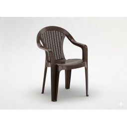 Scaune din plastic maro pentru adăpost – 78 cm