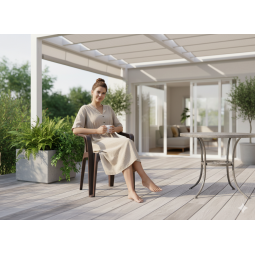 Scaune din plastic maro pentru adăpost – 78 cm