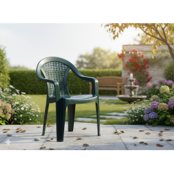 Záradné stolițe de culoare verde – 56 x 42 x 78 cm