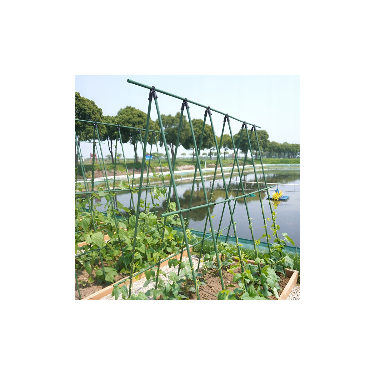 Oțeluri pentru grădină acoperite, 147x11 - 10buc.