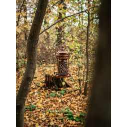 Hrănitoare Strend Pro pentru păsări, 32×17 cm, 950 ml, plastic, grilaj metalic.