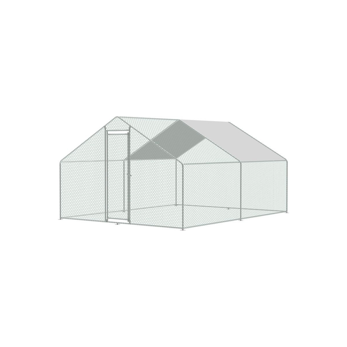 Kură pentru păsări, volieră, cuști, cu acoperiș, 3x4x2 m
