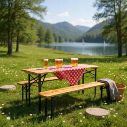 Set de bere pliabil, 3 piese.