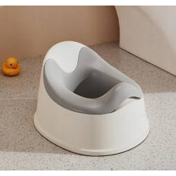 Dulău pentru copii cu spătar și farfurie detașabilă de culoare gri