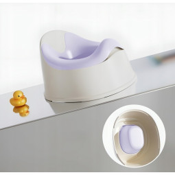 Děti toaletă – toaletă antiglonț cu spătar și vas detașabil