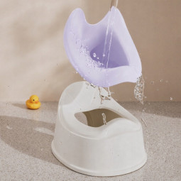 Děti toaletă – toaletă antiglonț cu spătar și vas detașabil