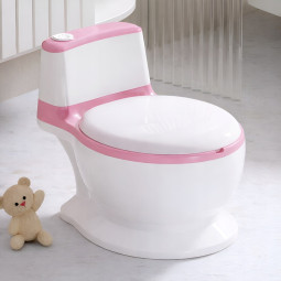 Interactiv toaleta roz din copii roz cu sunet